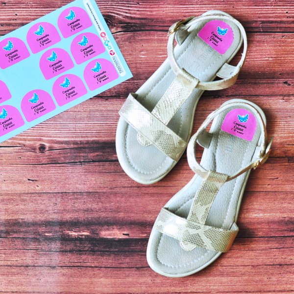 Именные наклейки на обувь