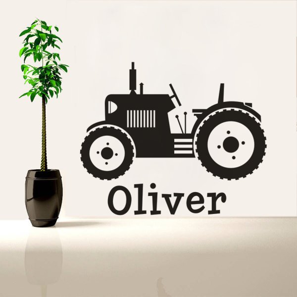Наклейка на стену трактор