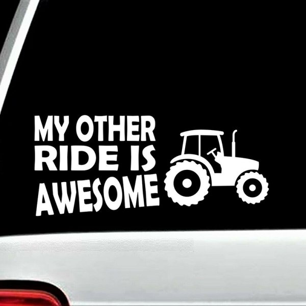 Прикольные наклейки на трактор