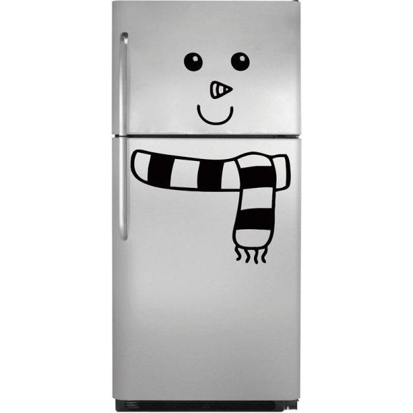 Снеговик на холодильник