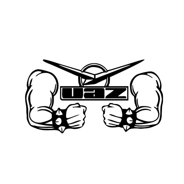 Надписи на УАЗЕ