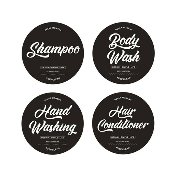 Надписи для этикетки на шампунь