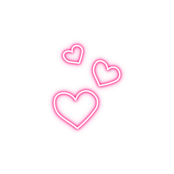 Стикер сердечко на прозрачном фоне