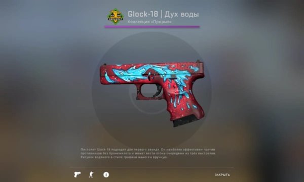 Глок 18 водяной