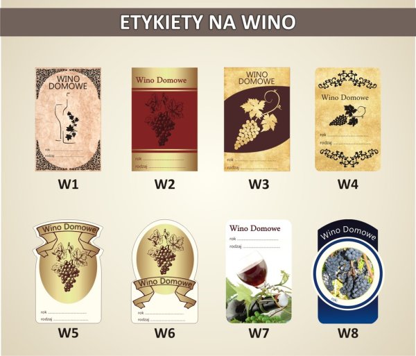 Этикетки для домашнего вина