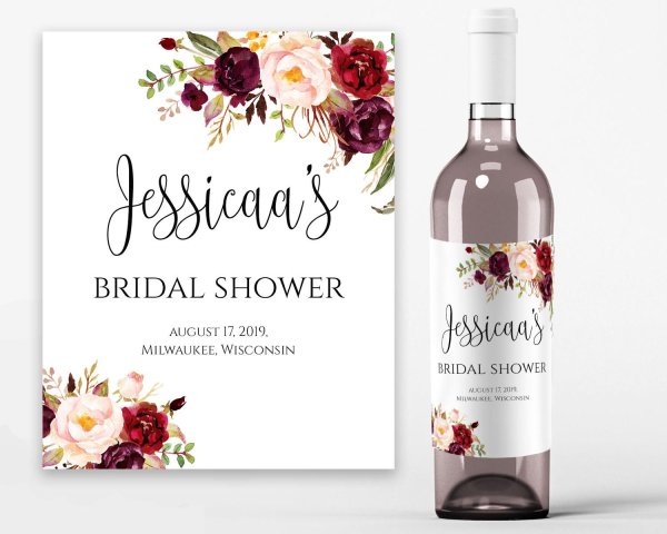 Этикетка на вино макет