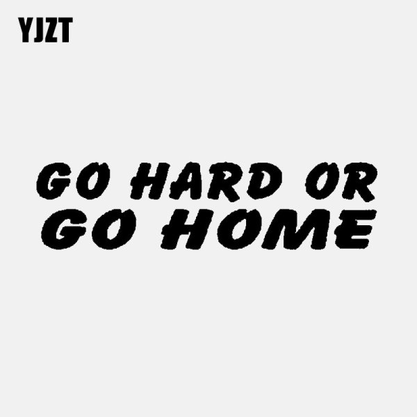 Go hard наклейка авто Размеры