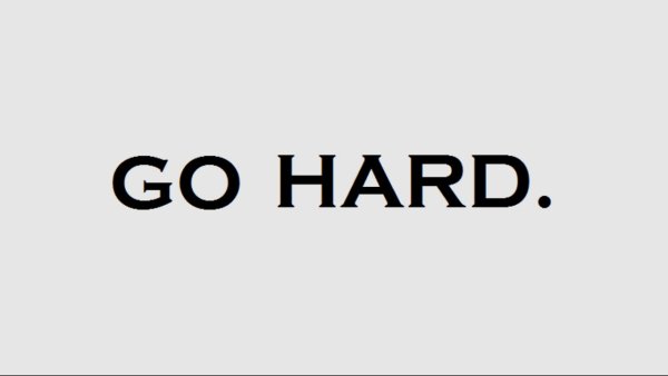 Go hard наклейка