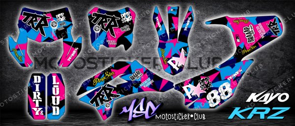 Наклейки на питбайк Kayo 125 Basic
