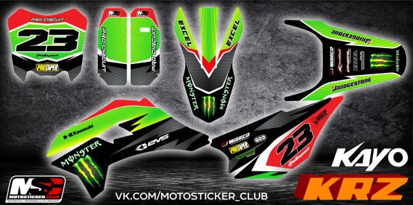 Наклейки на питбайк CRF 70