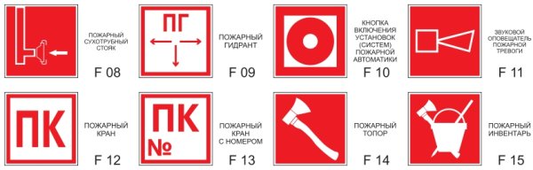 Знаки пожарной безопасности пожарный гидрант