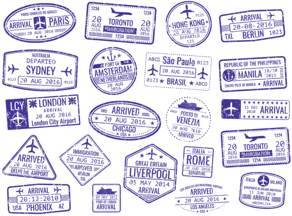 Наклейки путешественника