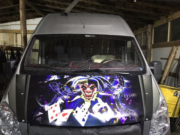 Наклейка на капот Газель Некст