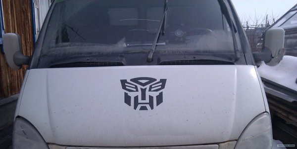 Наклейка на капот Газель