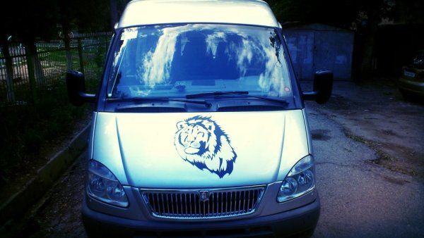 Наклейка на капот Газель