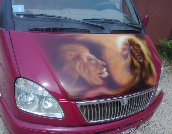 Аэрография на Газель