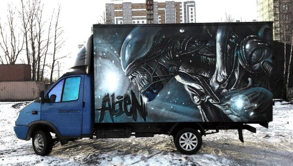 Наклейки на капот автомобиля Газель