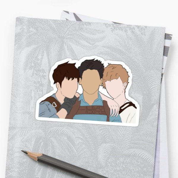 Бегущий в лабиринте Ньют стикер