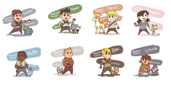 Бегущий в лабиринте Ньют стикер