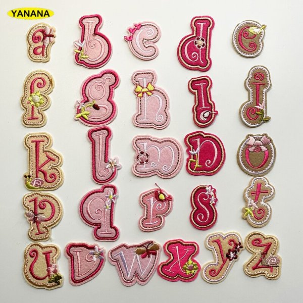 Буквы с наклейками