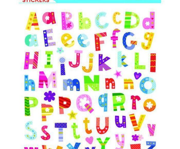 Алфавит наклейки на стену