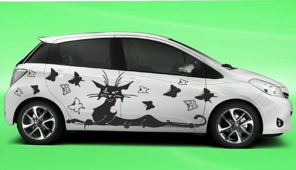 Наклейка "машины"