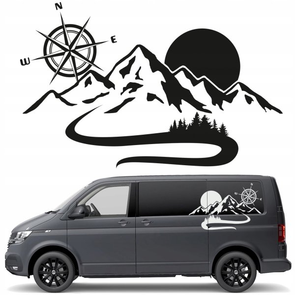 Наклейки на бок машины