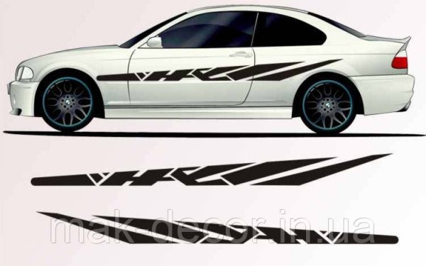 Виниловые наклейки на борт автомобиля