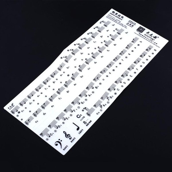 Наклейки на клавиши пианино