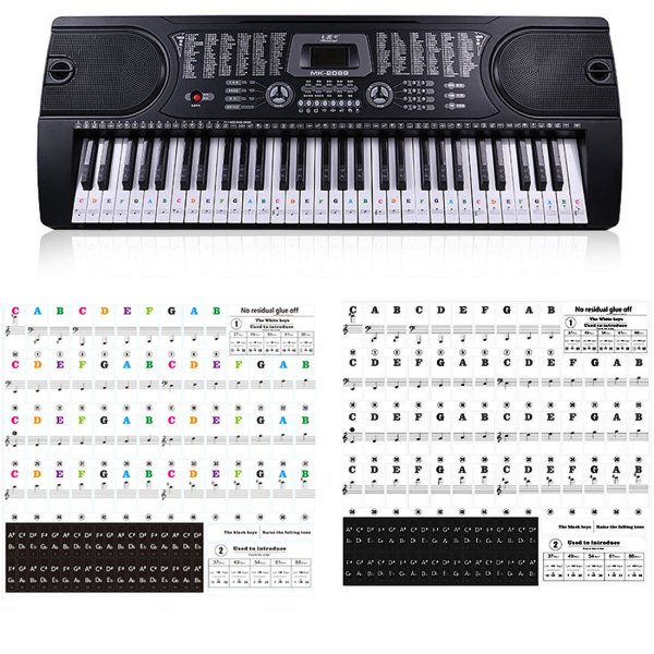 Раскладка клавиш на синтезаторе 61 клавиша