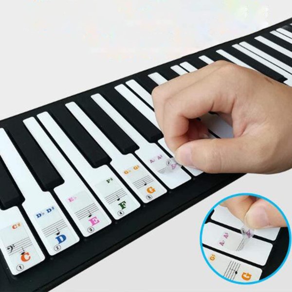 Наклейки на клавиши пианино