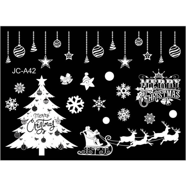 Наклейки на окна новогодние