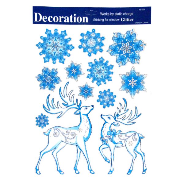 Наклейки на окна новогодние