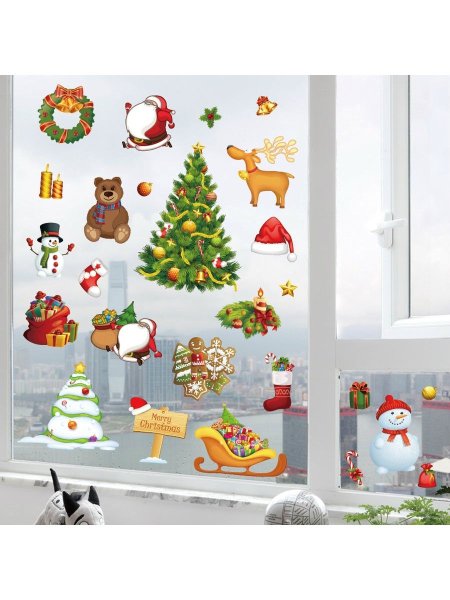 Новогодни клейки на окна