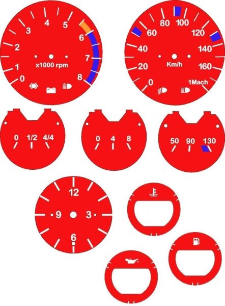 Шкалы приборной панели ВАЗ 2106