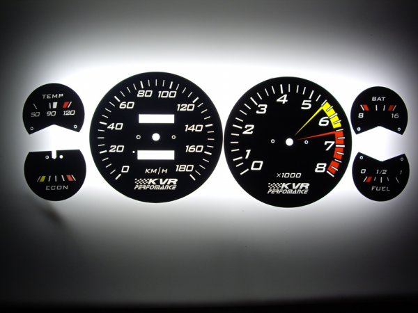 Шкалы приборов ВАЗ 2107 для печати