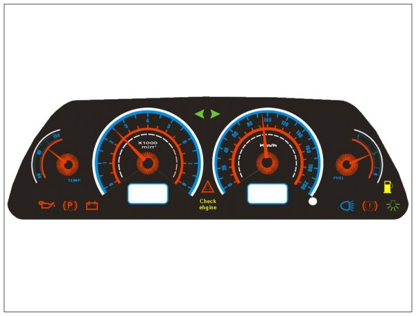 Накладка комбинации приборов ВАЗ 2115