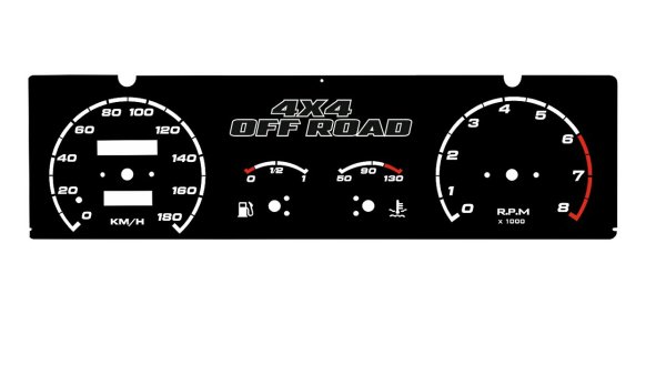 Шкалы щитка приборов Нива 21214