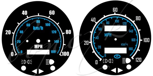 Экспортные шкалы приборов ВАЗ 2106