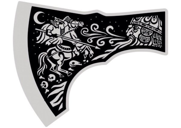 Рисунки на топор для травления