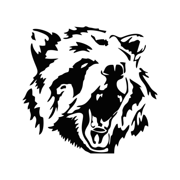 Медвежий оскал тату эскиз