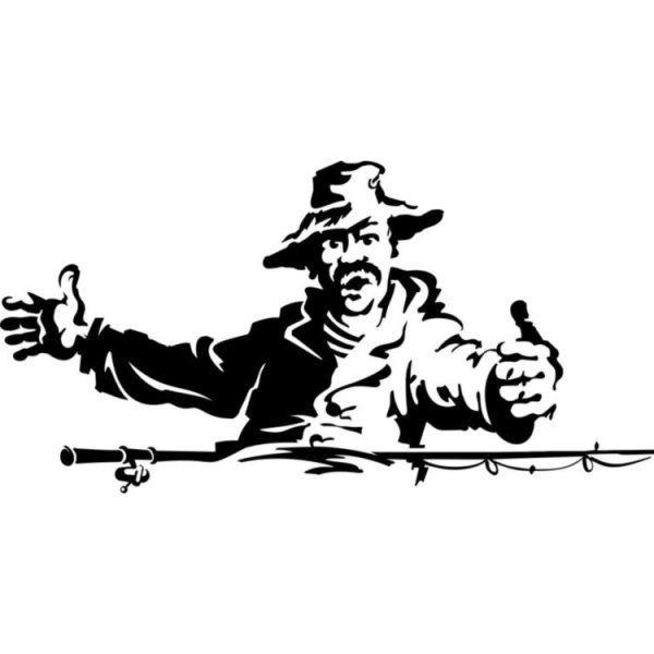 Рыболовные наклейки на машину