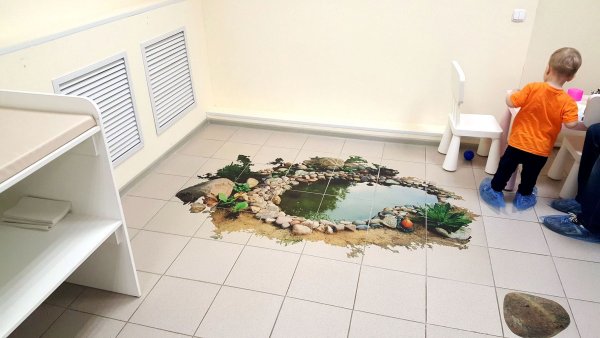 Самоклеящаяся пленка для пола в ванной