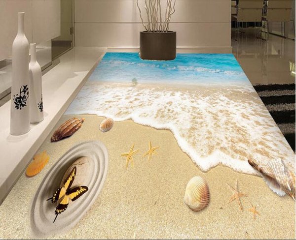 Галька в интерьере квартиры