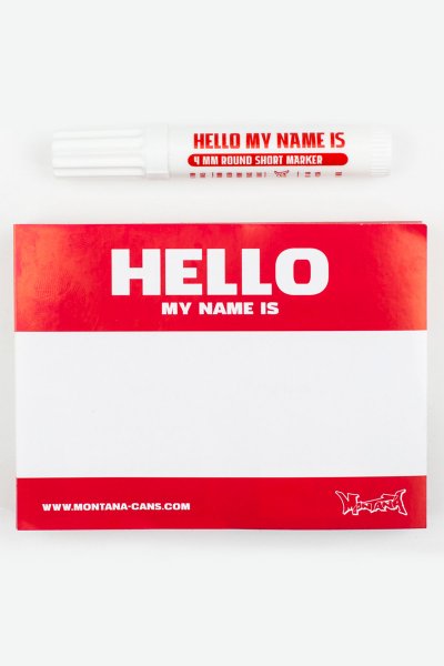 Стикеры hello my name is
