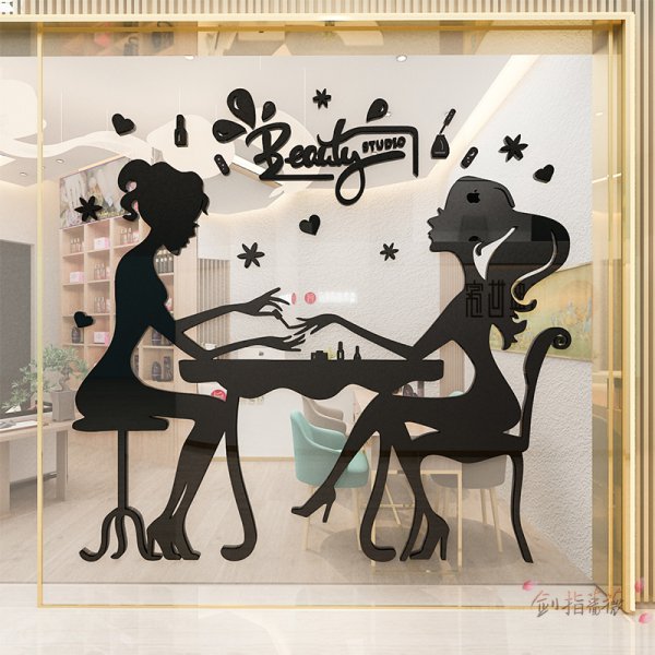 Реклама на окна парикмахерской