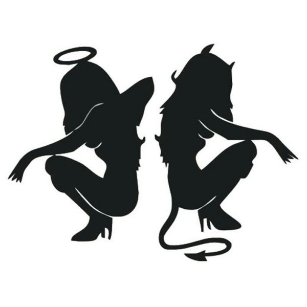 Черт силуэт