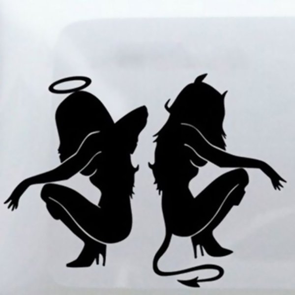 Черт силуэт