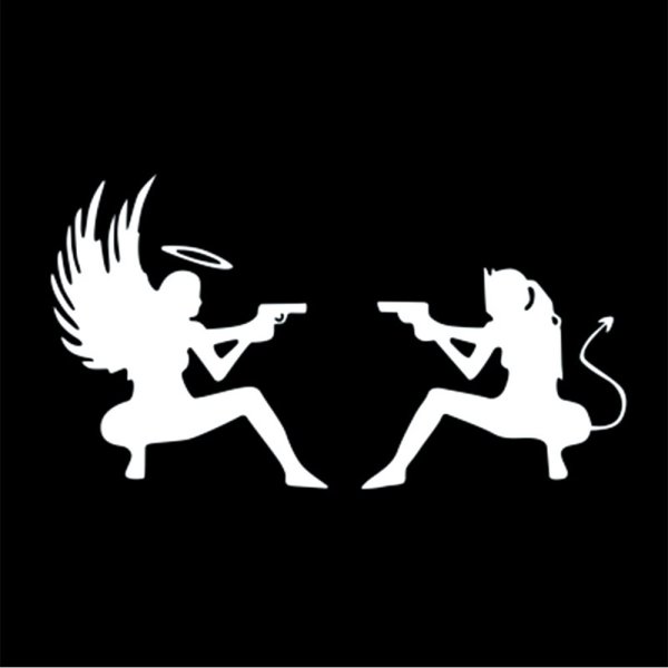 Наклейка ангел на машину