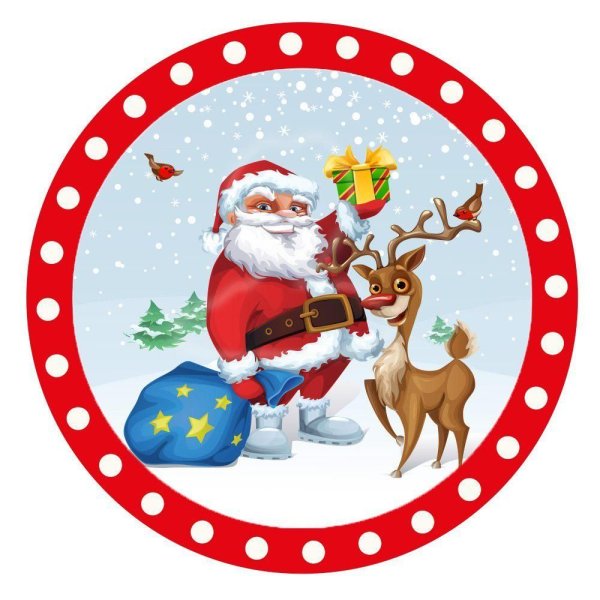 Дед Мороз (с наклейками)